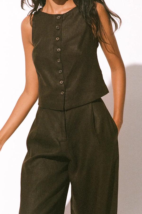 Faithfull The Brand Elia Top Coffee