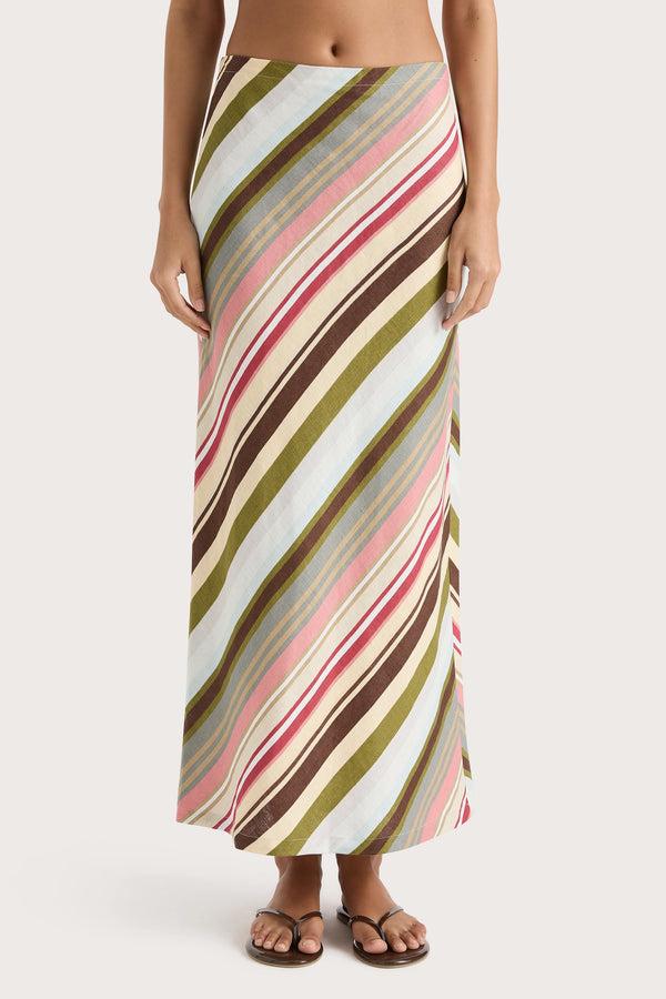 Faithfull The Brand Elise Skirt Meleu Stripe Multi