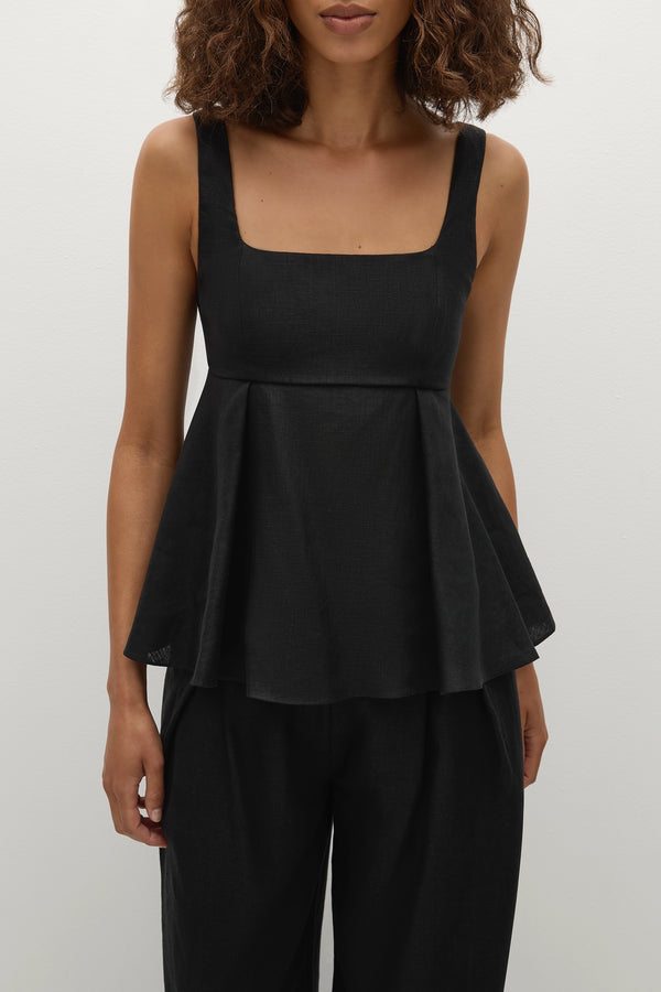 Faithfull The Brand Ellie Top Black