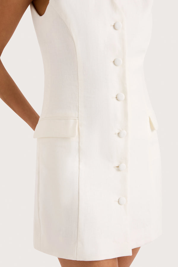 Faithfull The Brand Eloise Mini Dress White