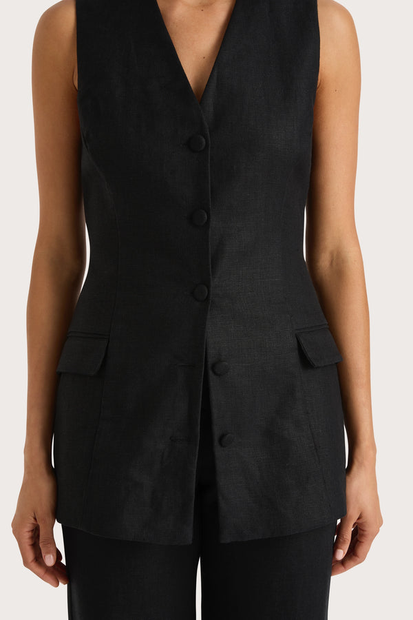 Faithfull The Brand Eloise Vest Black