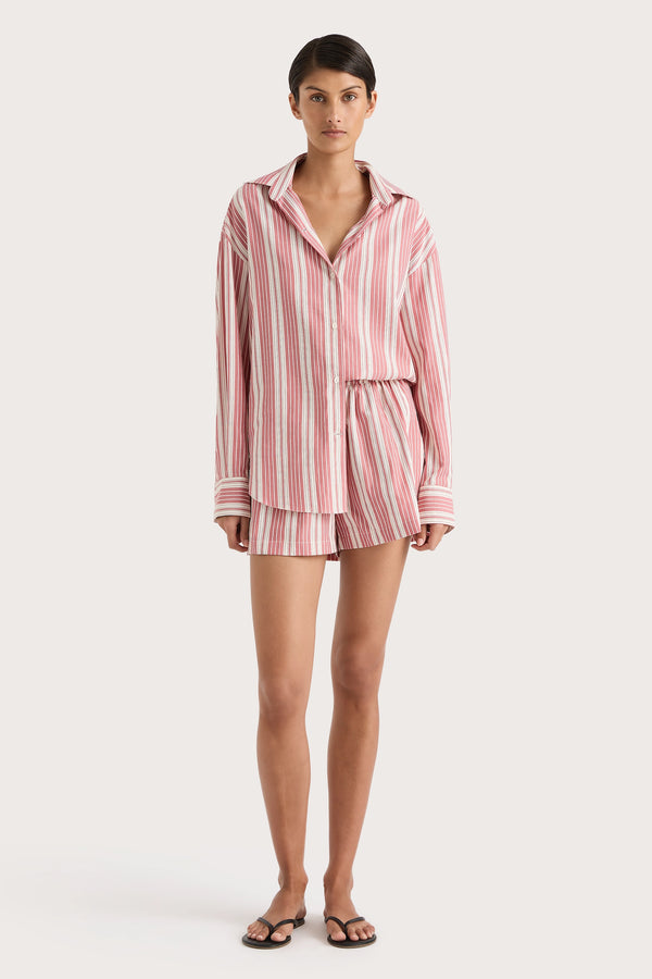 faithfull the brand Elva Shorts Cherry Stripe