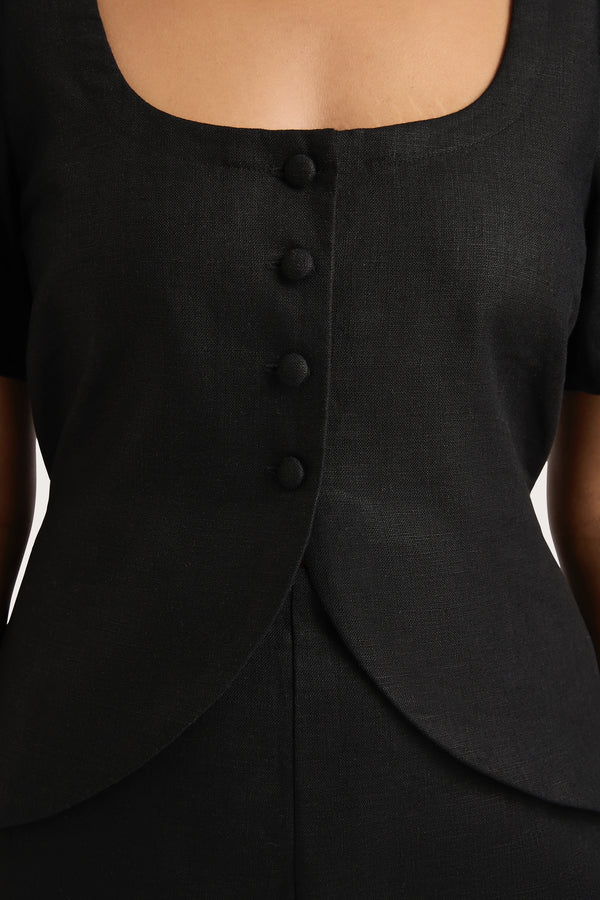 Faithfull The Brand Emma Vest Black - Final Sale