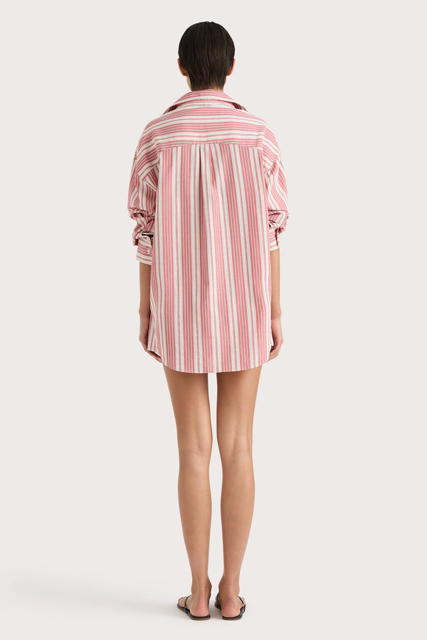 Faithfull The Brand En Vau Shirt Cherry Stripe