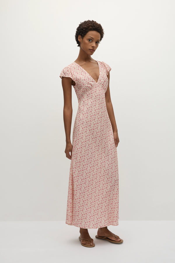 Faithfull The Brand Esson Midi Dress Sakura Floral