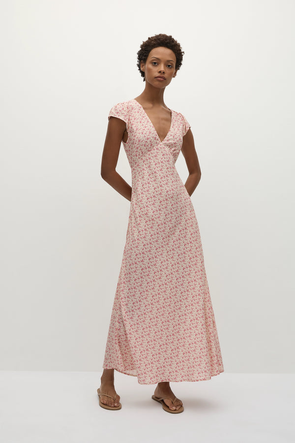 faithfull the brand Esson Midi Dress Sakura Floral