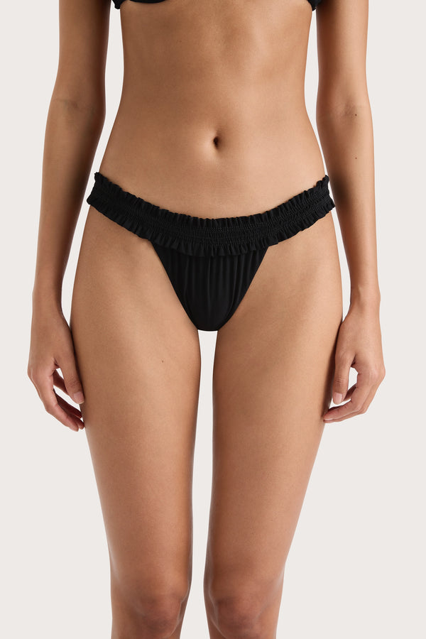 Faithfull The Brand Esterel Bikini Bottom Black