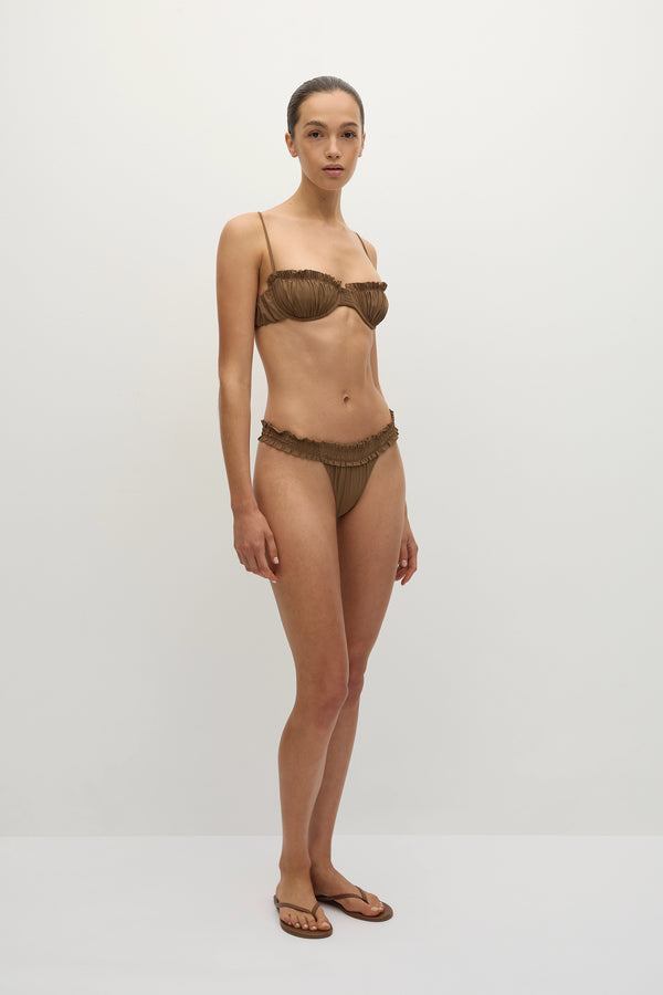 Faithfull The Brand Esterel Bikini Bottom Clay