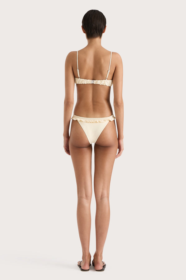 Faithfull The Brand Esterel Bikini Top Butter