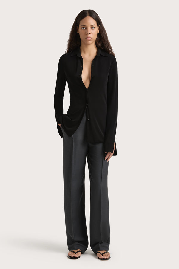 Faithfull The Brand Eze Shirt Black - Final Sale