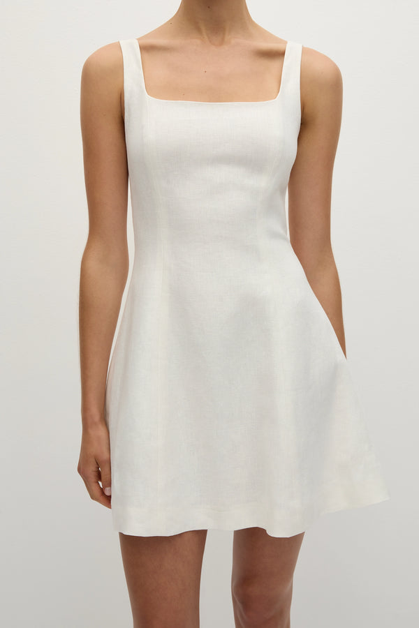 Faithfull The Brand Felice Mini Dress White