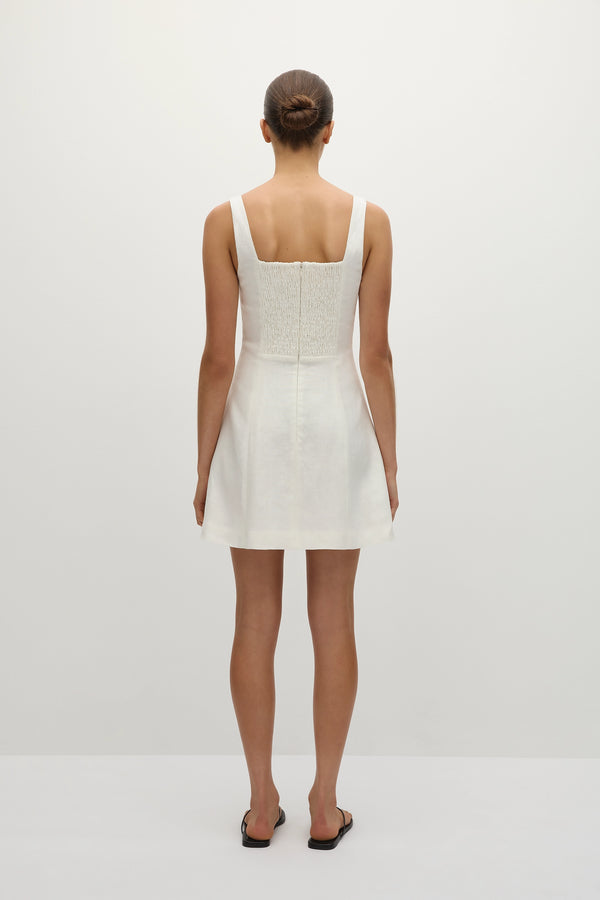 Faithfull The Brand Felice Mini Dress White