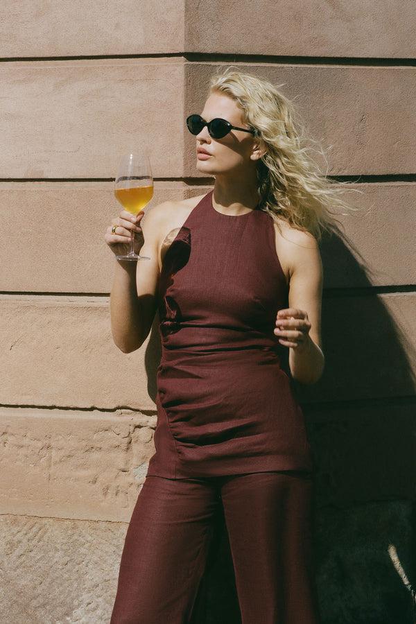 faithfull The Brand Fia Top Bordeaux