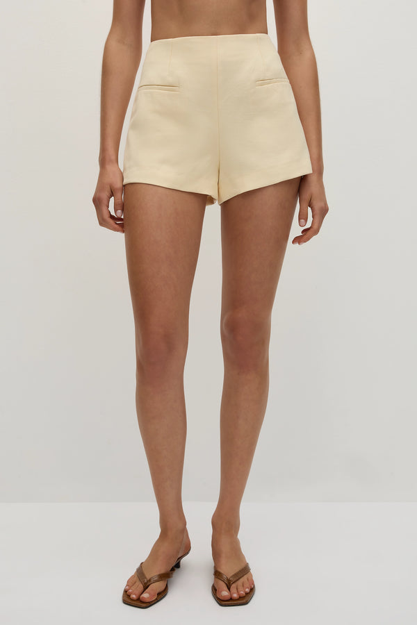 Faithfull The Brand Florine Mini Shorts Butter
