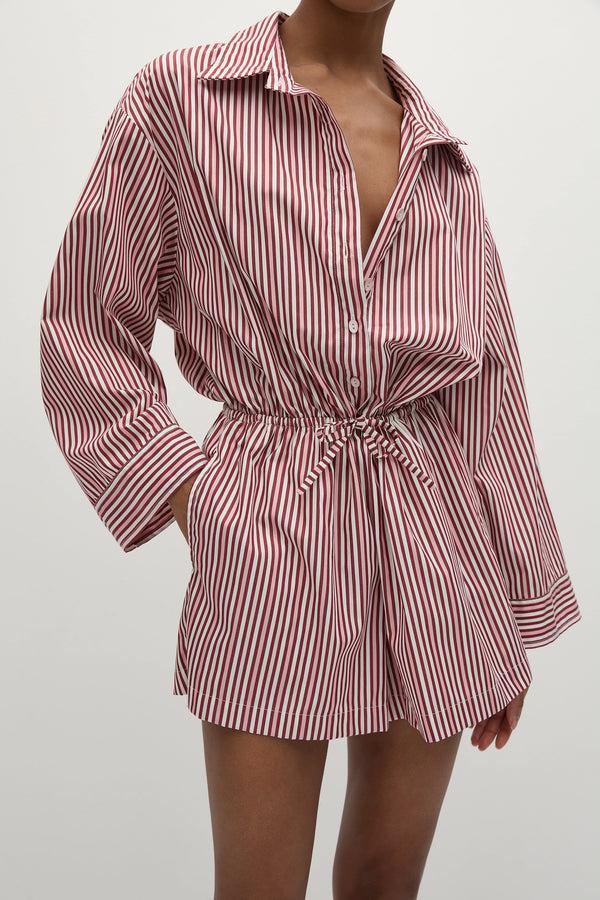 Faithfull The Brand Freja Playsuit Clare Stripe