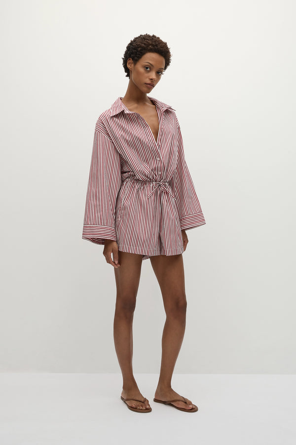 Faithfull The Brand Freja Playsuit Clare Stripe