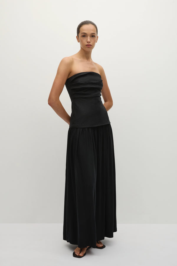 Faithfull The Brand Hedy Maxi Dress Black