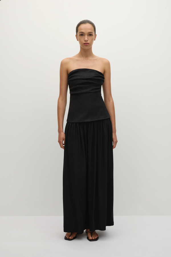 faithfull the brand Hedy Maxi Dress Black