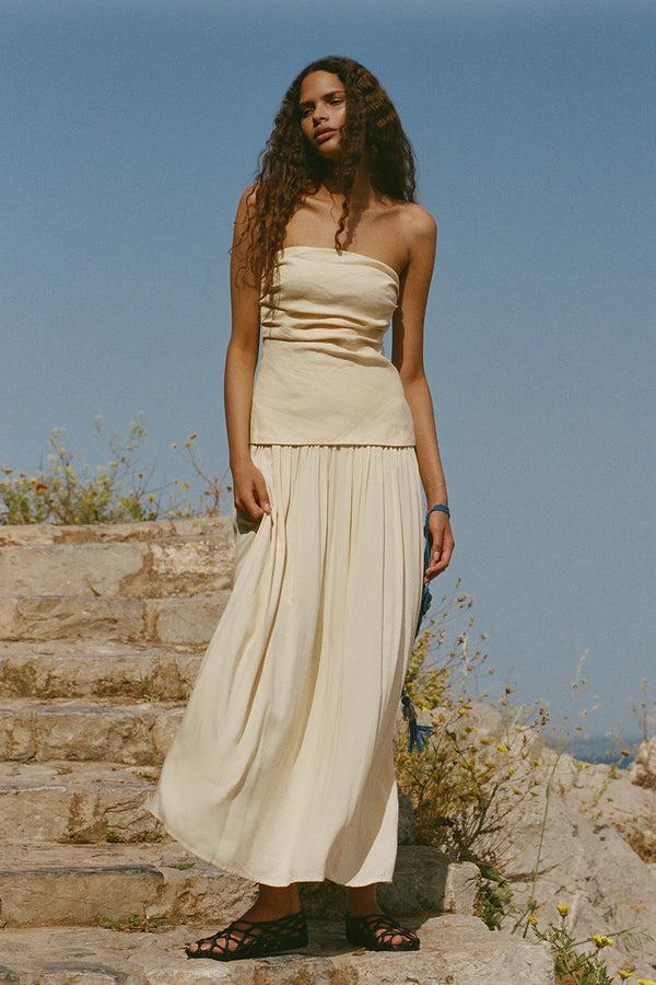 Faithfull The Brand Hedy Maxi Dress Butter