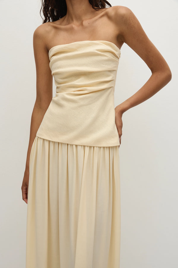 Faithfull The Brand Hedy Maxi Dress Butter