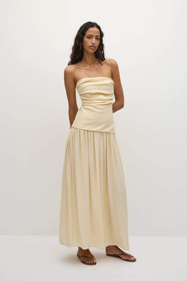 Faithfull The Brand Hedy Maxi Dress Butter