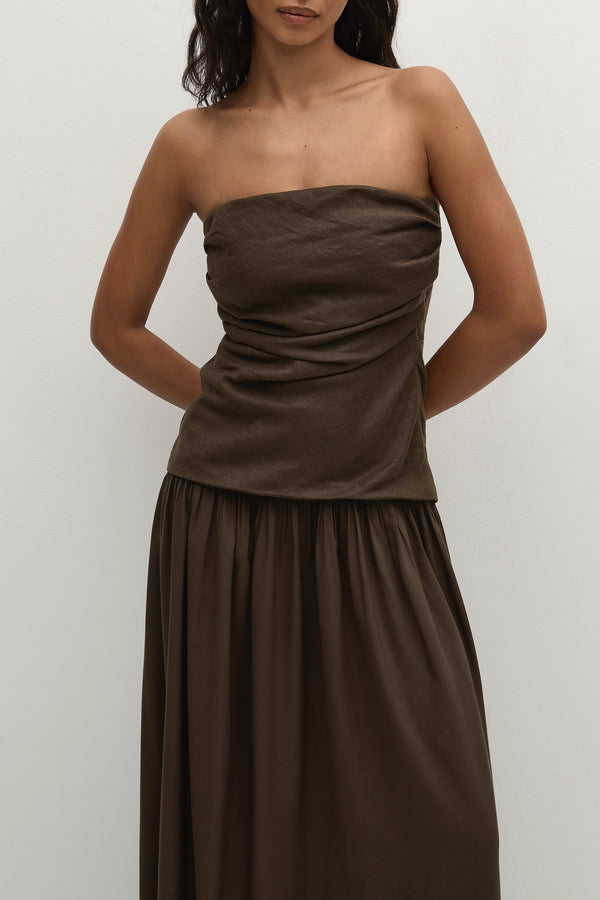 Faithfull The Brand Hedy Maxi Dress Forest