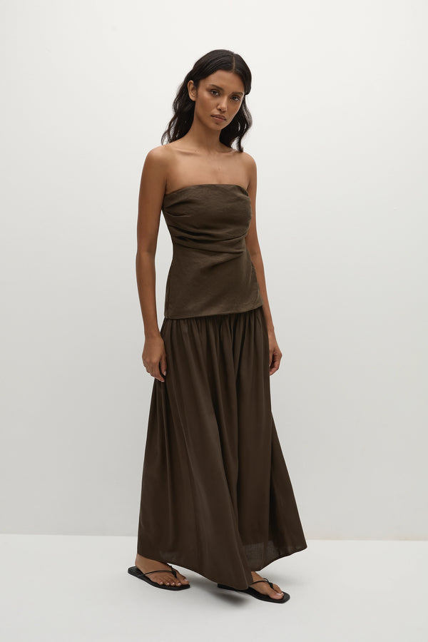 Faithfull The Brand Hedy Maxi Dress Forest