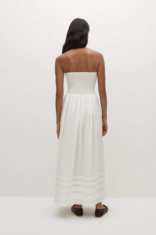 Faithfull The Brand Iben Midi Dress White