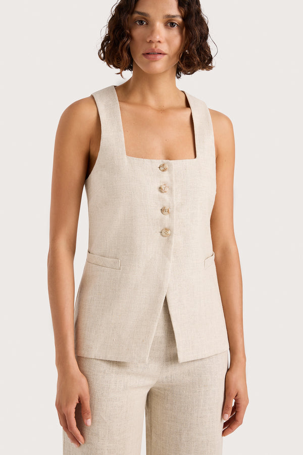 Faithfull The Brand Jackie Vest Natural