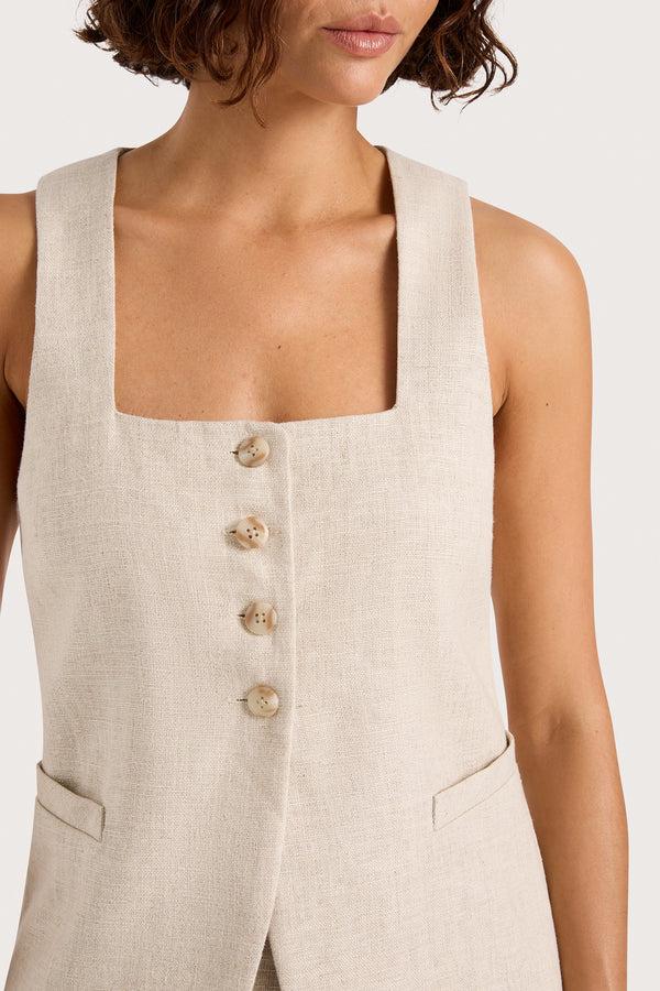 Faithfull The Brand Jackie Vest Natural