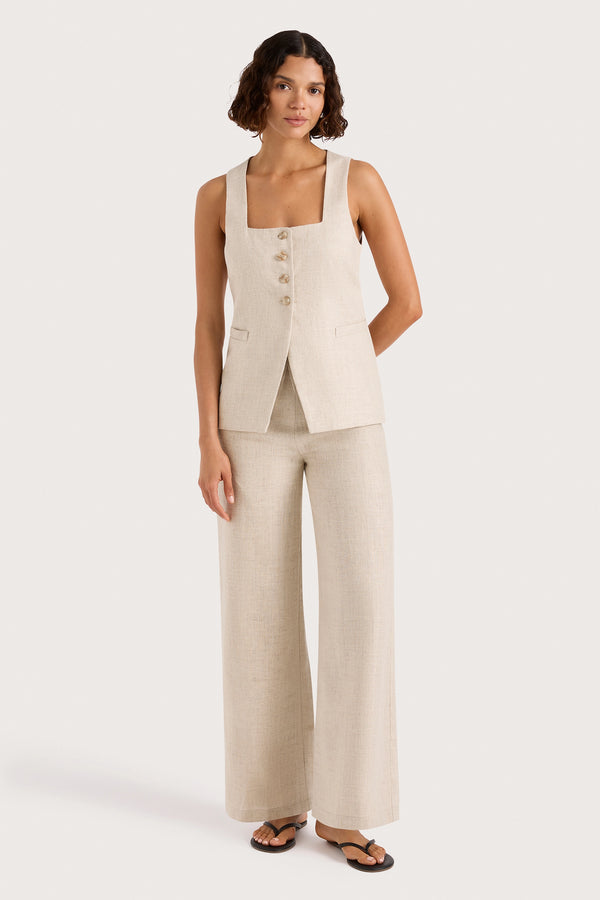 faithfull the brand Jackie Vest Natural