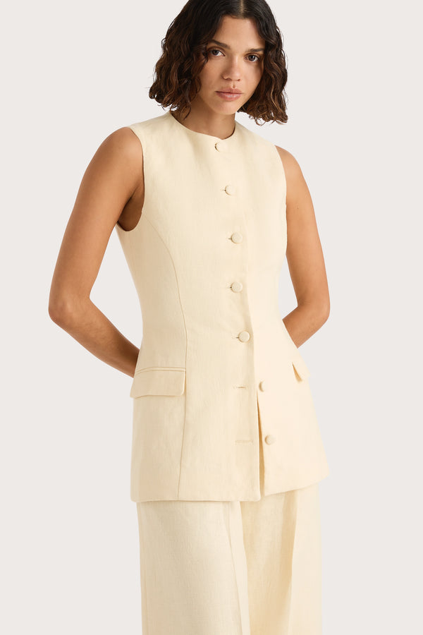 faithfull the brand Jane Vest Butter