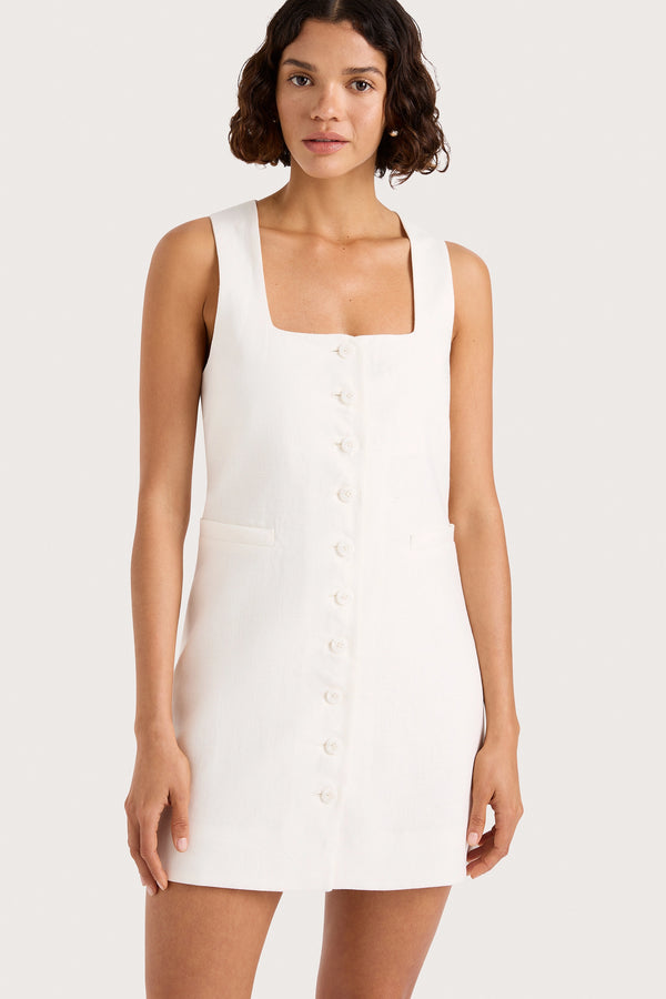 Faithfull The Brand Jaques Mini Dress White