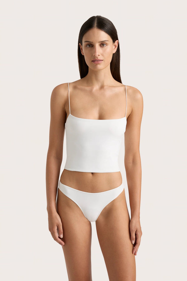 Faithfull The Brand Jean Swim Top White - Final Sale
