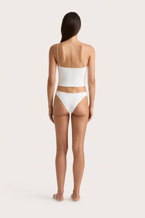 Faithfull The Brand Jean Swim Top White - Final Sale