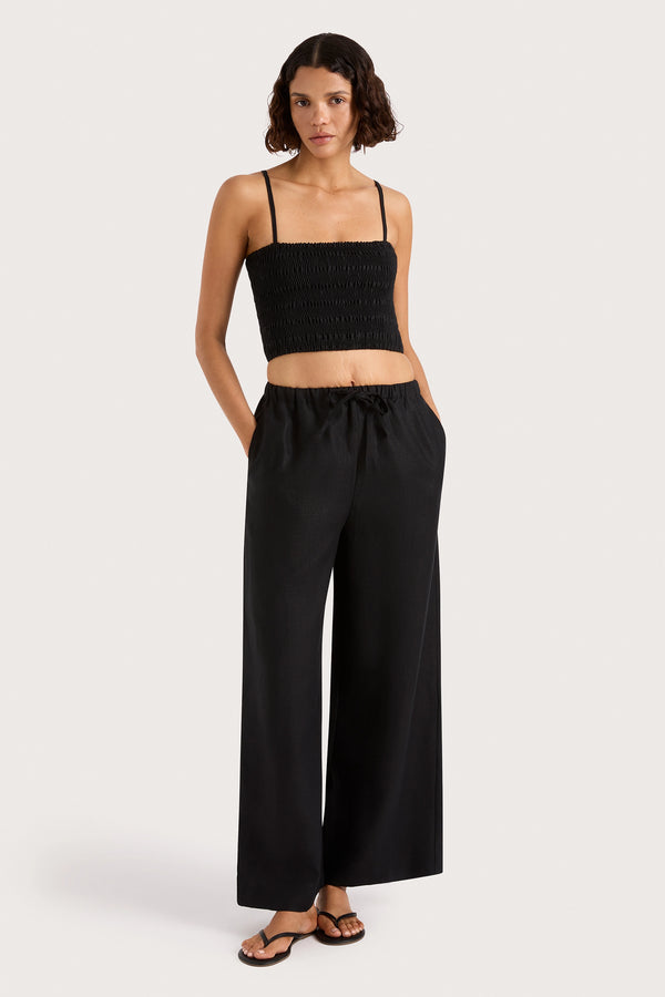 faithfull the brand Jones Pant Black