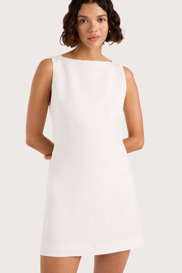 Faithfull The Brand Kelly Mini Dress White