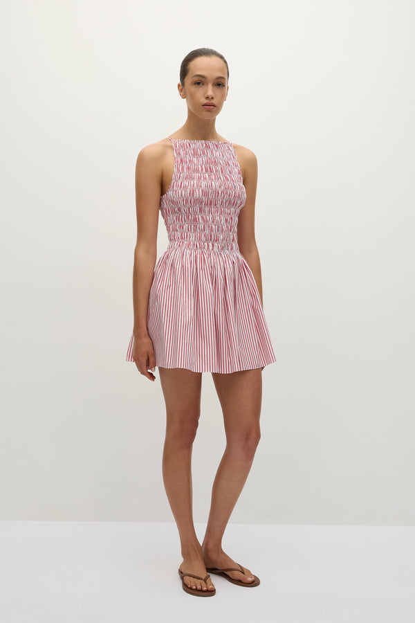 Faithfull The Brand Laia Mini Dress Riviera Stripe