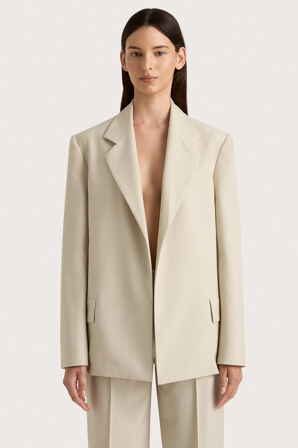 Faithfull The Brand Lena Blazer Beige - Final Sale