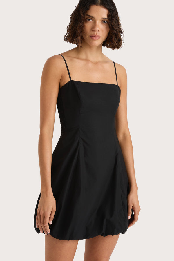 Faithfull The Brand Lera Mini Dress Black