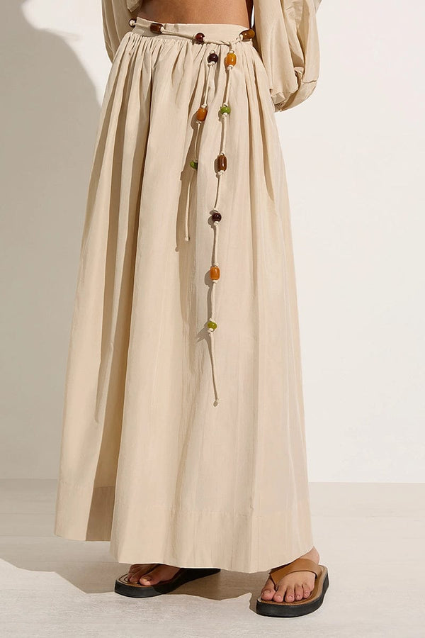 Faithfull The Brand Lido Skirt Creme - Final Sale