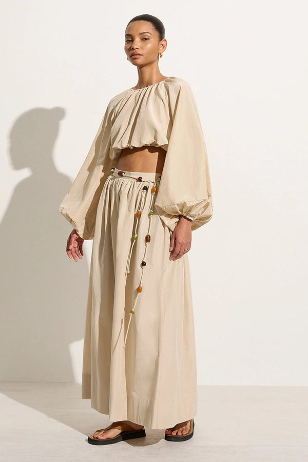 Faithfull The Brand Lido Skirt Creme - Final Sale