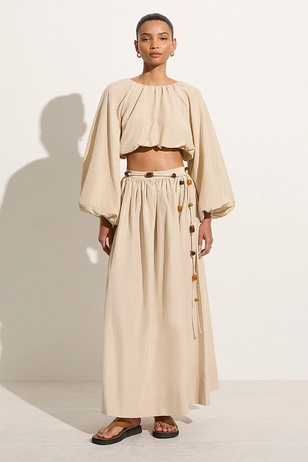 faithfull the brand Lido Skirt Creme - Final Sale