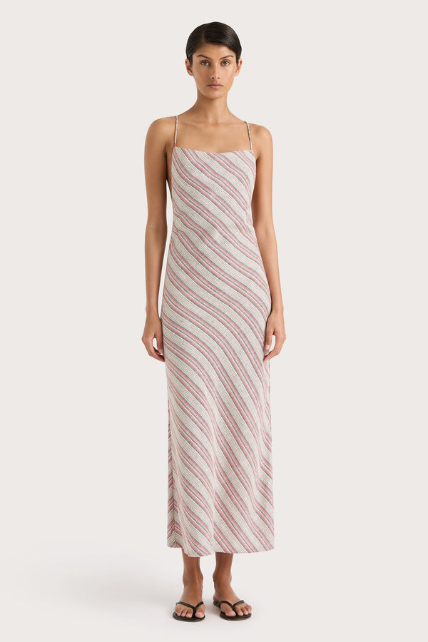 faithfull the brand Lison Dress Watermelon Stripe