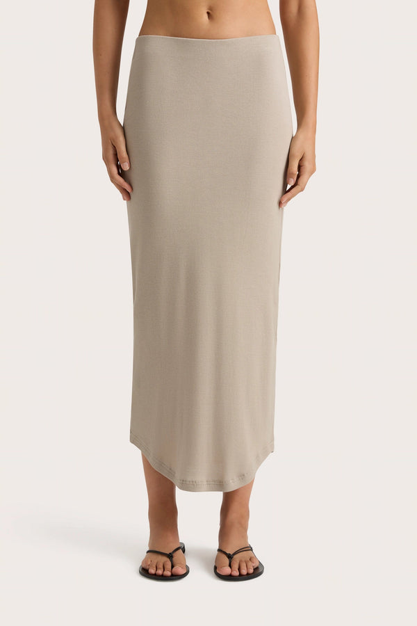 Faithfull The Brand Loire Skirt Taupe - Final Sale