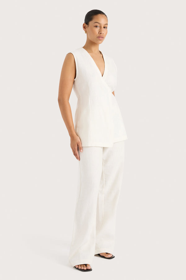 Faithfull The Brand Lulea Pant White - Final Sale