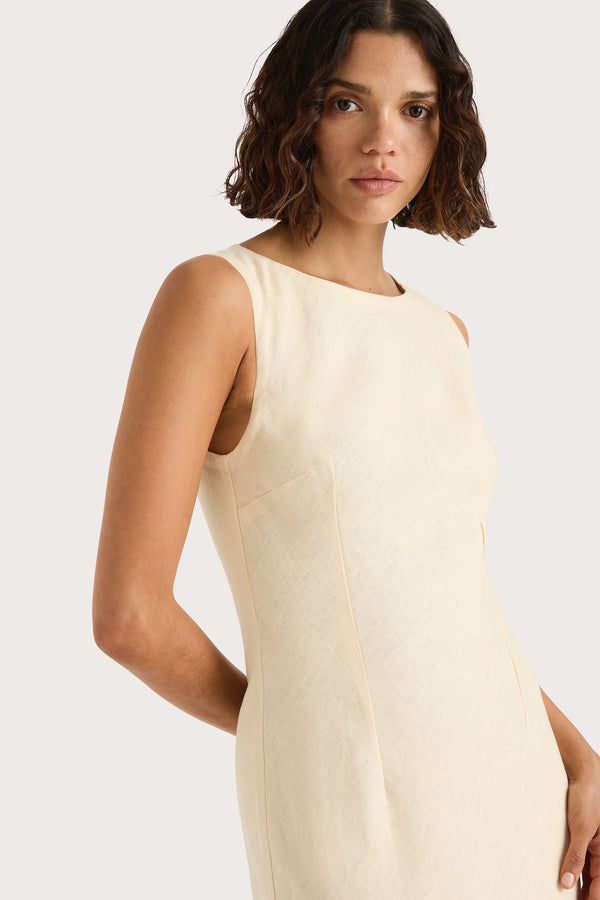 Faithfull The Brand Lydie Maxi Dress Butter