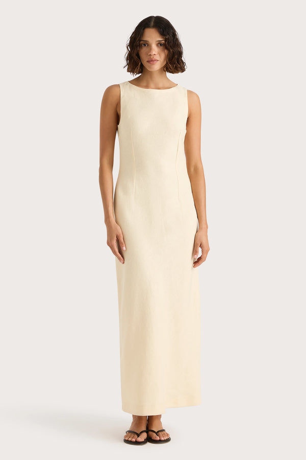 faithfull the brand Lydie Maxi Dress Butter