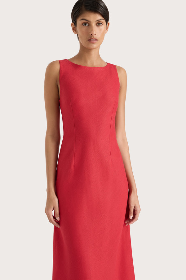 Faithfull The Brand Lydie Maxi Dress Red