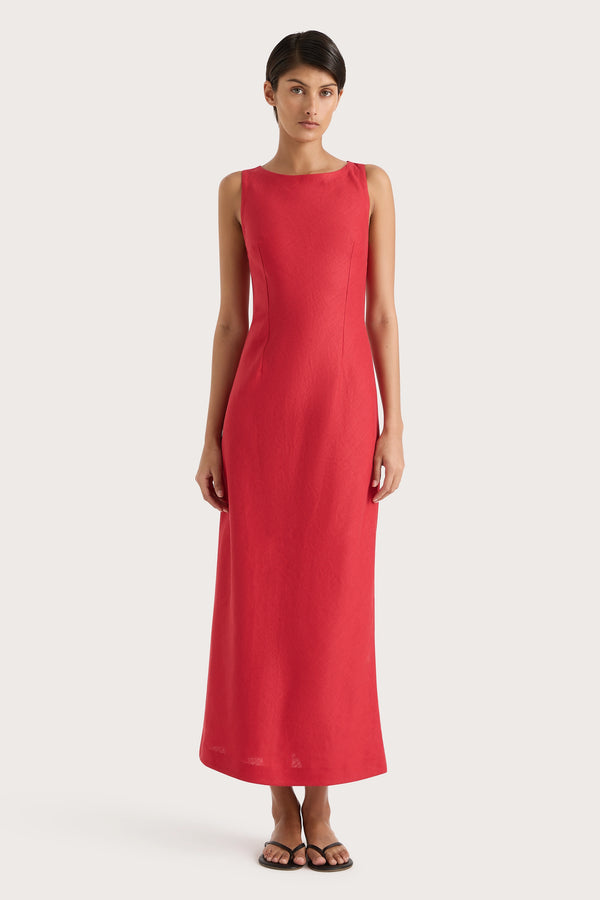 Faithfull The Brand Lydie Maxi Dress Red
